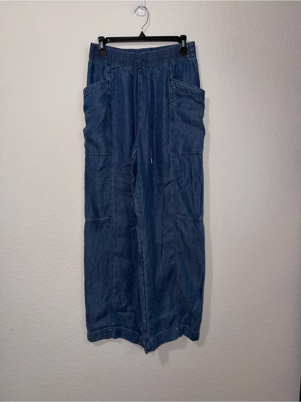 Calia Effortless Soft Wide leg Cargo Pants with Drawstring Waist